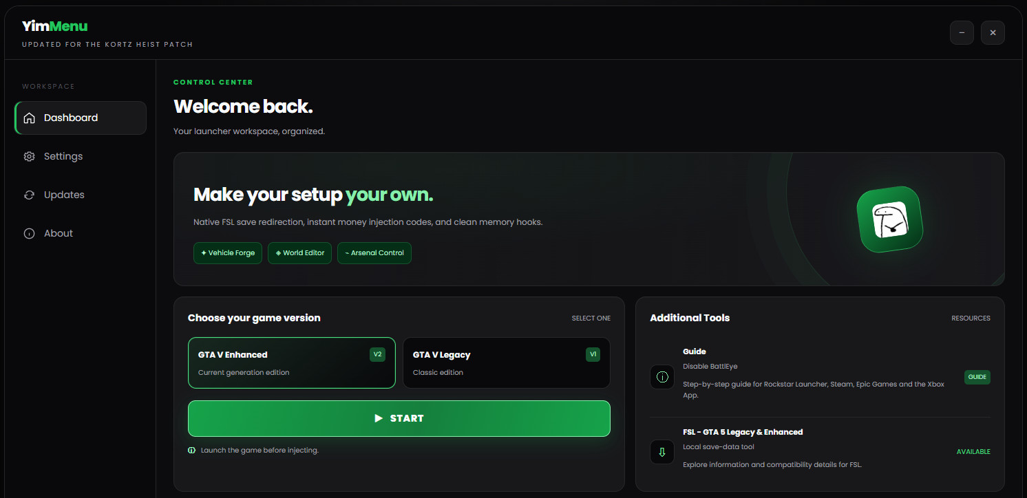 YimLoader Interface